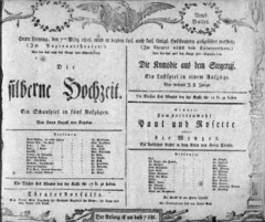 Theaterzettel (Oper und Burgtheater in Wien) 18060307 Seite: 1