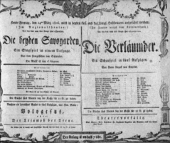 Theaterzettel (Oper und Burgtheater in Wien) 18060314 Seite: 1