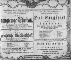 Theaterzettel (Oper und Burgtheater in Wien) 18060316 Seite: 1