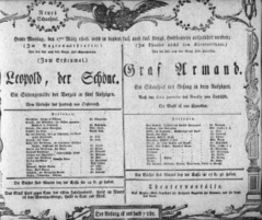 Theaterzettel (Oper und Burgtheater in Wien) 18060317 Seite: 1