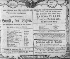 Theaterzettel (Oper und Burgtheater in Wien) 18060320 Seite: 1