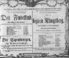 Theaterzettel (Oper und Burgtheater in Wien) 18060321 Seite: 1