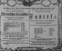 Theaterzettel (Oper und Burgtheater in Wien) 18060326 Seite: 1
