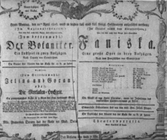 Theaterzettel (Oper und Burgtheater in Wien) 18060421 Seite: 1