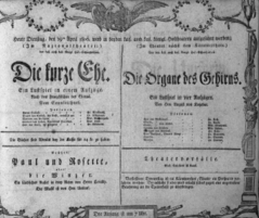 Theaterzettel (Oper und Burgtheater in Wien) 18060429 Seite: 1