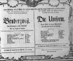 Theaterzettel (Oper und Burgtheater in Wien) 18060430 Seite: 1