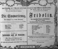 Theaterzettel (Oper und Burgtheater in Wien) 18060501 Seite: 1