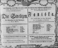 Theaterzettel (Oper und Burgtheater in Wien) 18060508 Seite: 1
