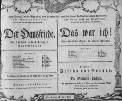 Theaterzettel (Oper und Burgtheater in Wien) 18060509 Seite: 1