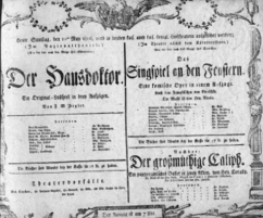 Theaterzettel (Oper und Burgtheater in Wien) 18060510 Seite: 1