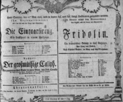 Theaterzettel (Oper und Burgtheater in Wien) 18060511 Seite: 1