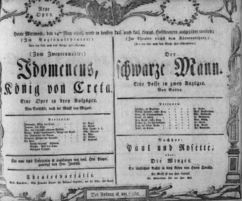 Theaterzettel (Oper und Burgtheater in Wien) 18060514 Seite: 1