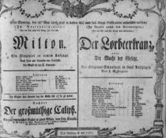 Theaterzettel (Oper und Burgtheater in Wien) 18060518 Seite: 1