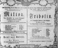 Theaterzettel (Oper und Burgtheater in Wien) 18060522 Seite: 1