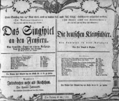 Theaterzettel (Oper und Burgtheater in Wien) 18060524 Seite: 1