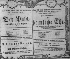 Theaterzettel (Oper und Burgtheater in Wien) 18060610 Seite: 1