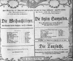 Theaterzettel (Oper und Burgtheater in Wien) 18060616 Seite: 1