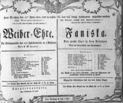 Theaterzettel (Oper und Burgtheater in Wien) 18060617 Seite: 1