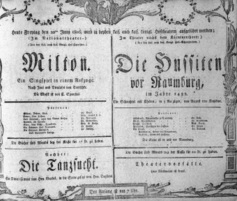 Theaterzettel (Oper und Burgtheater in Wien) 18060620 Seite: 1