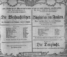 Theaterzettel (Oper und Burgtheater in Wien) 18060624 Seite: 1