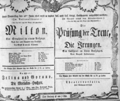 Theaterzettel (Oper und Burgtheater in Wien) 18060626 Seite: 1