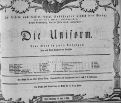 Theaterzettel (Oper und Burgtheater in Wien) 18060703 Seite: 1