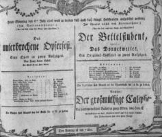 Theaterzettel (Oper und Burgtheater in Wien) 18060706 Seite: 1