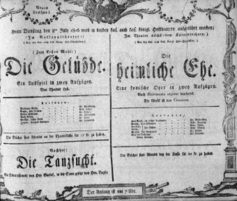 Theaterzettel (Oper und Burgtheater in Wien) 18060708 Seite: 1