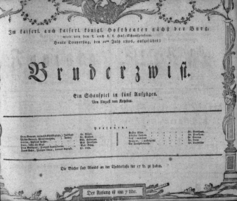 Theaterzettel (Oper und Burgtheater in Wien) 18060710 Seite: 1