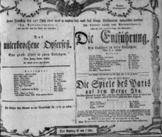 Theaterzettel (Oper und Burgtheater in Wien) 18060715 Seite: 1