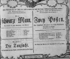 Theaterzettel (Oper und Burgtheater in Wien) 18060716 Seite: 1