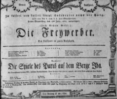 Theaterzettel (Oper und Burgtheater in Wien) 18060717 Seite: 1