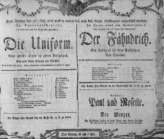 Theaterzettel (Oper und Burgtheater in Wien) 18060718 Seite: 1