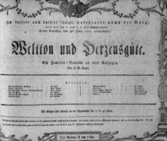Theaterzettel (Oper und Burgtheater in Wien) 18060719 Seite: 1