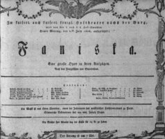 Theaterzettel (Oper und Burgtheater in Wien) 18060721 Seite: 1