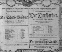 Theaterzettel (Oper und Burgtheater in Wien) 18060722 Seite: 1