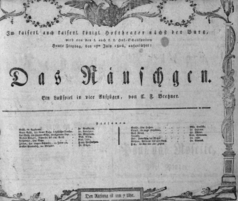 Theaterzettel (Oper und Burgtheater in Wien) 18060725 Seite: 1