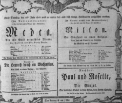 Theaterzettel (Oper und Burgtheater in Wien) 18060726 Seite: 1