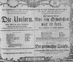 Theaterzettel (Oper und Burgtheater in Wien) 18060731 Seite: 1
