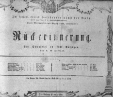 Theaterzettel (Oper und Burgtheater in Wien) 18060820 Seite: 1