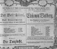 Theaterzettel (Oper und Burgtheater in Wien) 18060826 Seite: 1