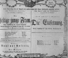 Theaterzettel (Oper und Burgtheater in Wien) 18060828 Seite: 1