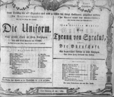 Theaterzettel (Oper und Burgtheater in Wien) 18060916 Seite: 1