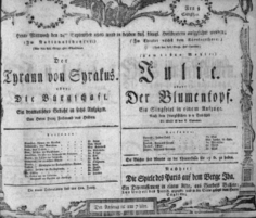 Theaterzettel (Oper und Burgtheater in Wien) 18060924 Seite: 1