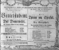 Theaterzettel (Oper und Burgtheater in Wien) 18061002 Seite: 1