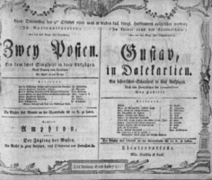 Theaterzettel (Oper und Burgtheater in Wien) 18061009 Seite: 1
