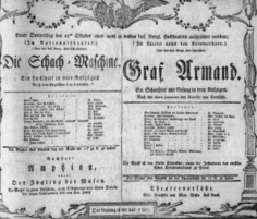 Theaterzettel (Oper und Burgtheater in Wien) 18061023 Seite: 1
