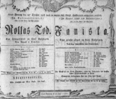 Theaterzettel (Oper und Burgtheater in Wien) 18061024 Seite: 1