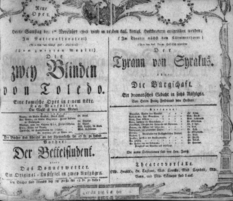 Theaterzettel (Oper und Burgtheater in Wien) 18061101 Seite: 1