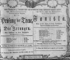 Theaterzettel (Oper und Burgtheater in Wien) 18061104 Seite: 1